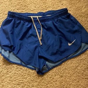 Nike blue 1.5 inch race shorts